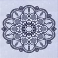thumbnail image 1 of Ahgly Company Machine Washable Indoor Square Transitional Lavender Blue Area Rugs, 5' Square, 1 of 7