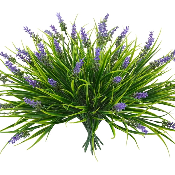 Plantas artificiales Obbsie Monkey Grass, 18,2 cm, resistente a los rayos UV