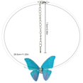 thumbnail image 3 of Femmes Collier Invisible Ligne de Poisson Papillon Choker Collier Pendentif Collier, 3 of 10