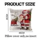thumbnail image 2 of 4 Uds funda de almohada de lino de Navidad árbol de Navidad anciano muñeco de nieve decoración de vacaciones funda de almohada de cojín para el hogar, 2 of 5