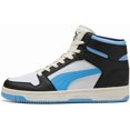 thumbnail image 1 of Men's PU & MA Rebound Layup PU & MA Black-Blue-Frosted Ivory (369573 60), 1 of 5