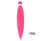 thumbnail image 1 of XmhyTop-A Extensiones de cabello preestirado para trenzas, 3 piezas de 66 cm, trenzas de ganchillo sintéticas con textura, ajuste en agua caliente, trenzas suaves, largas y rectas, color rosa, 1 of 5