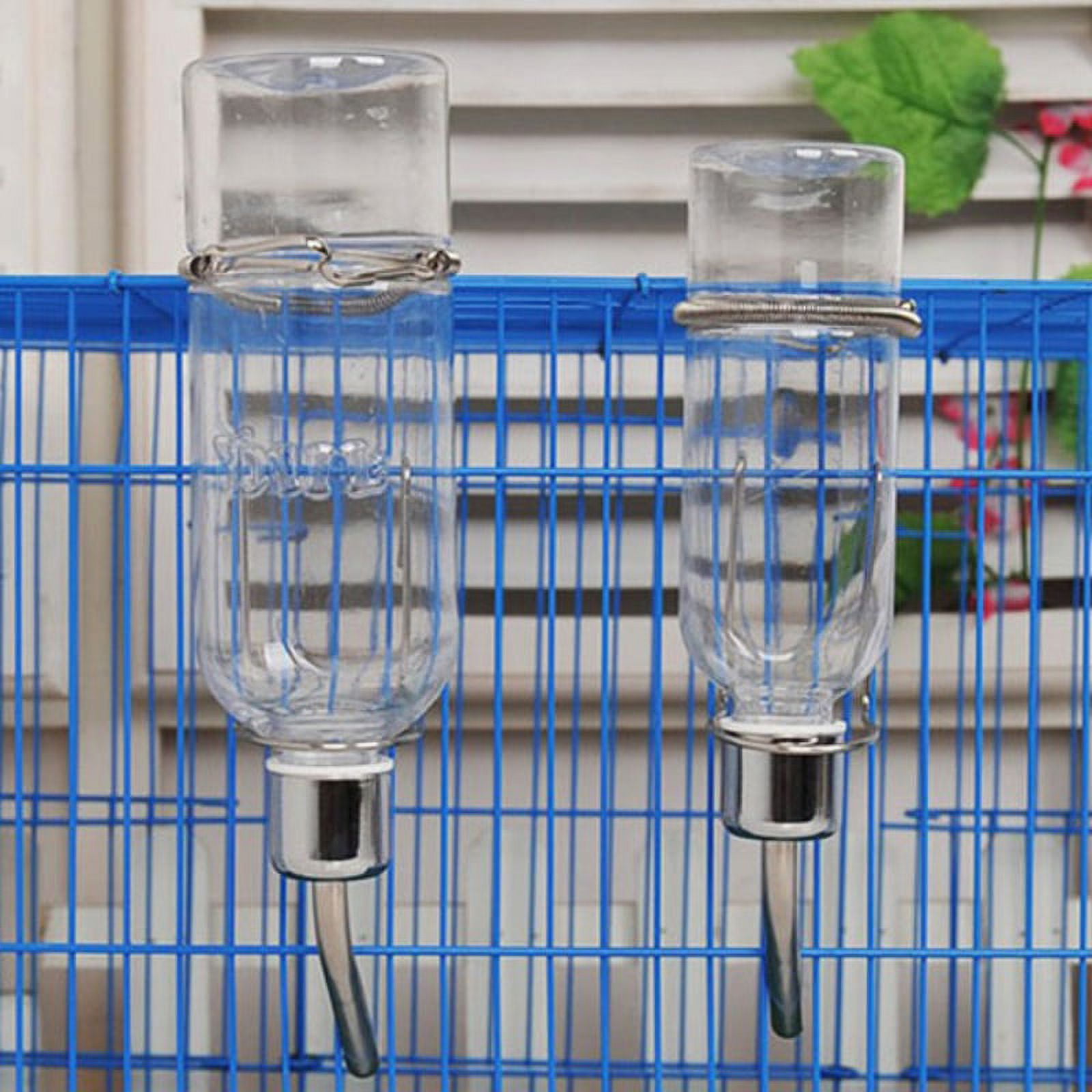 NAOEDEAH 2 Pack Guinea Pig Water Bottle No Drip For Cage No Leak 16 Oz Rat Small Animal Hamster Rabbit Water Bottle Attaches To Cage Bunny Water Dispenser,Ship By Random Color Brand