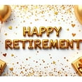 thumbnail image 5 of LUUFILx Happy Retirement Party Banner Backdrop Celebration Background Decorations Photography Props Balloons Cheers Event Supplies Retirement Party, 5 of 9