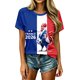 thumbnail image 5 of Women's Football Graphic T-Shirt, Round Neck Soccer Fans T-Shirt, Casual Short Sleeve Tops for Football Supporters, Graphic Tee for Soccer Tournament 2026 White Size: 2XL, 5 of 7