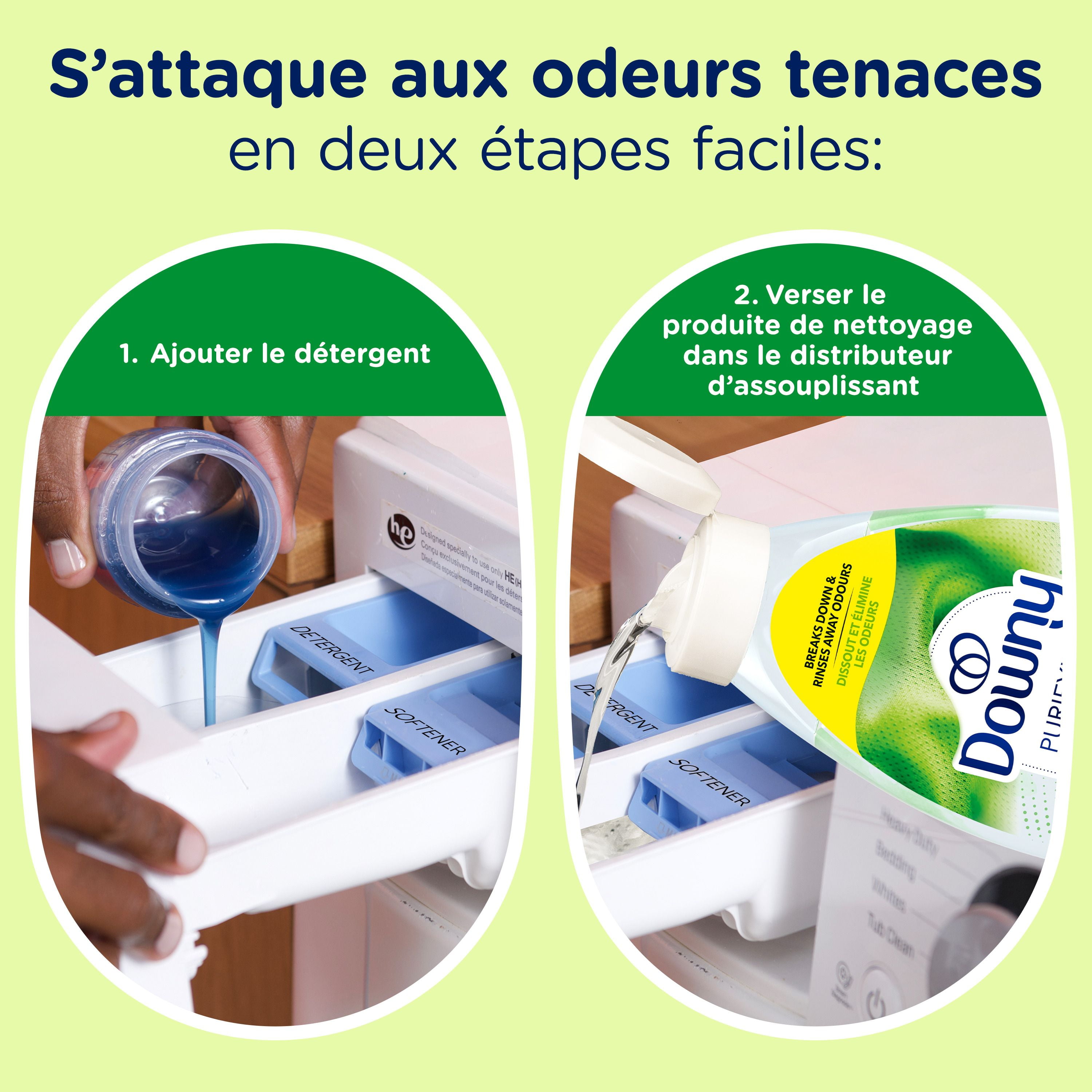 Downy Fabric Rinse Laundry Odour Remover, Active Fresh Scent, Fabric Softener and Laundry Odour Removal Rinse, 1.08 L