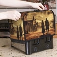 thumbnail image 2 of Toaster Covers 2 Slice, Industrial Style Western Cowboy Waterproof Bread Machine Cover Fits for Standard 2 Slice Toasters, Home Decor Toaster Protection with Hanging Rope, 2 of 7