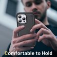 thumbnail image 3 of Case for iPhone 15 Pro,Decase Heavy Duty Armor Cover Drop Protection Shockproof Rugged Phone Shell,for iPhone 15 Pro - Black, 3 of 7