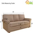 thumbnail image 3 of 2024 Jacquard Stretch Sofa Slipcover Non Slip Couch Cover  Sofa Size  Dark Gray, 3 of 7