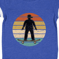 thumbnail image 4 of Inktastic Skateboarding Retro Sunset Skateboarder Boys Baby Bodysuit, 4 of 5
