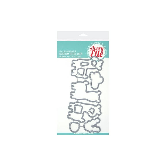 Avery Elle Die Elle-Ments Llamazing Dies are customized to compliment and coordinate with the stamp sets. Largest measures approximately 1.75"x2.5"