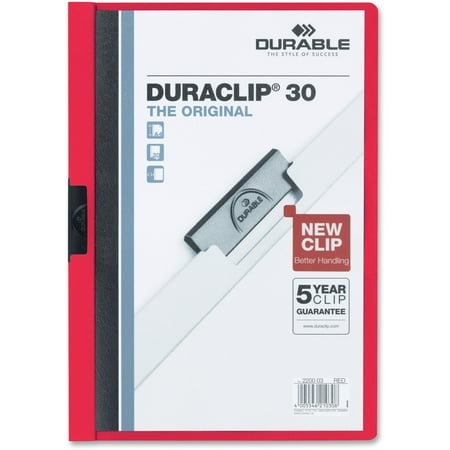 UPC: 0616528220365 | DURABLE  DBL220303  Duraclip Report Covers  1 Each  Red