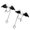 White, variant on 2Pieces Subcultural Bat Wing Hair Clip With Crossed Charm Pendant Bowknot Barrette For Theme Event Party Dressingup