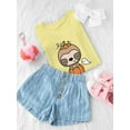 thumbnail image 3 of Cute Sloth Pumpkin Costume T-Shirt Toddler -Image by Shutterstock,  4 Toddler, 3 of 4