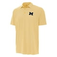 thumbnail image 2 of Men's Antigua Maize Michigan Wolverines Twine Polo, 2 of 3
