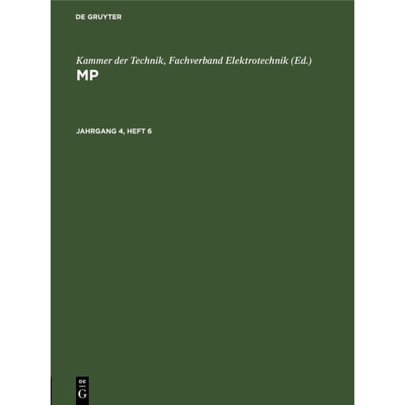 Mp. Jahrgang 4, Heft 6, (Hardcover)
