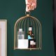 thumbnail image 3 of Estante de maquillaje y cosméticos de hierro forjado con forma de jaula de pájaro para el hogar, la sala de estar o para perfumes. jaula de pájaros de línea, 3 of 6