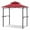 Wine, variant on Costway 8' x 5' Grill Gazebo with 2 Shelves 7 Hooks Metal Frame Soft Top Gray