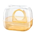 thumbnail image 4 of Baño de arena para hámster, lavabo para hámster, contenedor de arena transparente naranja, 4 of 9