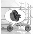 thumbnail image 4 of 8 Replacement Dishwasher Rack Wheels Fits Bosch Kenmore & Neff Siemens Dishwashers, 4 of 4