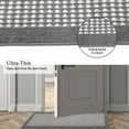 thumbnail image 3 of Findosom 2.6'x12' Hallway Runner Rug Non Slip Entryway Mat with Rubber Backing,Heavy-duty Durable Entryway Floor Mat Machine Washable Doormat,Laundry Runner Rug for Garage Kitchen,Gray, 3 of 9