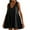 Black, variant on Xunlbb Summer Dresses for Women 2025 Women Casual Loose Solid Pocket Pleated Sleeveeless V-Neck Dress Beach Dress Size S-2XL