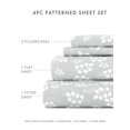 thumbnail image 5 of Comfort Canopy - 4 Piece Gray Farmhouse Wheatfield Floral Pattern Bed Sheets for Full Size Bedding, 5 of 11