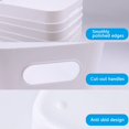 thumbnail image 3 of 4 Pack Small Plastic Portable Storage Container Bin with Handles  Utility Organizer Basket Box for Bathroom  Closet  Cabinet  Office  Home  Gray, 3 of 7