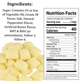 thumbnail image 3 of Yellow Butter Mints - Delicious Mint Flavored Candy - After Dinner Mints | 4 Pounds (64oz) | Sweet Treat That Can't Be Beat!, 3 of 5