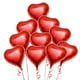 thumbnail image 1 of KAKOWELY 10 globos de helio con forma de corazón rojo y cuerdas para decoración de San Valentín, bodas y compromisos., 1 of 5