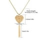 thumbnail image 3 of Collar de mujer Qarigey dorado Corazón, 3 of 6