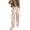 Beige, variant on Silk High Waist Wide Leg Trousers, Lightweight Satin Casual Pants for Women, Flowy Tapered Fit, Extra Large, Summer Loungewear & Everyday Wear