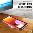 thumbnail image 5 of SaniMore for Samsung Galaxy A13 5G (6.5" 2021) Case, [Sliding Camera Window] Wireless Charging Shockproof Drop Resistant Hybird PC TPU Anti-slip Heavy Duty Protective Shell, Red+Black, 5 of 7