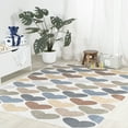 thumbnail image 5 of JONATHAN Y KIDS WASHABLE Dila Hearts Geometric Area Rug, 5 x 8, Ivory/Blue/Orange, 5 of 10