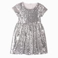 thumbnail image 4 of Sparkly Sequin Toddler Girl Glitter Gown Dance Dresses A-Lined Fashion Fancy Birthday, 4 of 4