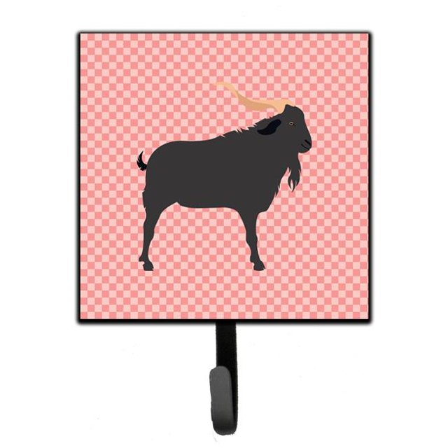 Carolines Treasures BB7882SH4 Verata Goat Pink Check Leash or Key Holder