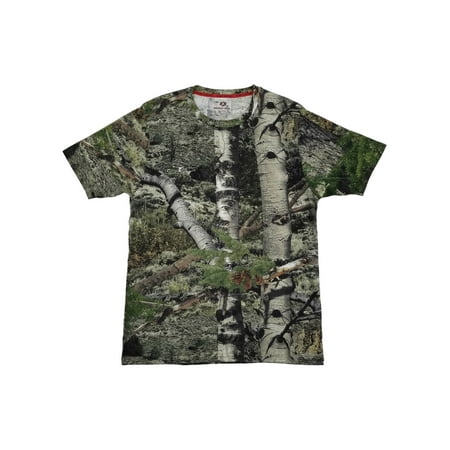Mossy Oak Men s Short Sleeve Scent Control Camo Tee Shirt