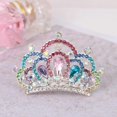 thumbnail image 5 of Girls Kids Hair Jewelry Accessories Mini Cute Crystal Rhinestone Princess Crown Hair Comb Birthday Party Tiaras, 5 of 5
