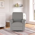 thumbnail image 3 of Baby Relax Terrin Swivel Glider Nursery Recliner, Light Gray, 3 of 22