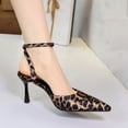 thumbnail image 3 of Women's Pumps Stiletto High Heel Ankle Strap Pointed Toe 8CM Pump Party Dress, 3 of 5