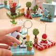 thumbnail image 2 of Plantes Succulentes Microlandschaft Mémo Clips Message Photo Titulaire Stand (Machine à Coudre), 2 of 3