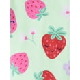 thumbnail image 2 of The Children's Place Baby & Toddler Girls Short Sleeve Strawberries Snug Fit PJ, Sizes NB-6T, 2 of 5