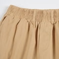 thumbnail image 5 of Plebaso Boys Girls Cargo Shorts Elastic Waist Casual Shorts Pull on Kids Summer Thin School Uniform Shorts, 5 of 7