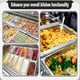 thumbnail image 4 of Matsuzay Barras divisorias de acero inoxidable para enfriadores de sartenes de hotel, ayudantes comerciales para servicios de comida, catering y Mostrada, 4 of 6