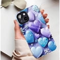 thumbnail image 5 of Winter Snowflake Heart iPhone Case for Women Men, Holiday Gift & Valentine's Day Present, Compatible with iPhone 11/12/13/14/15/16 (Pro Max/Plus) Soft TPU Case, 5 of 9