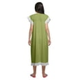 thumbnail image 4 of Moomaya Chemise de Nuit Imprimée pour Femme Mi-Mollet en Coton à Manches Courtes, 4 of 6