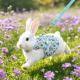 thumbnail image 5 of Rabbit Harness and Leash Set for Outdoor Training Camping Walking, Escape Proof Clothes Bunny Outfits for Rabbits, Kittens, Ferrets, Guinea Pigs (Green, M), 5 of 8