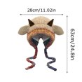 thumbnail image 3 of MezoJaoie Cute Knitted Beanie Warm Winter Hat Cute Hooded Sheep Animal Winter Hat Winter Warm Soft Lamb Knit Caps Thermal Ear Flaps Ski Snow Hat for Outdoor, 3 of 10