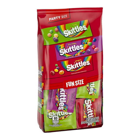 Bulk 50 piece Skittles Fun Size Variety Candy Mix - 26.46 oz.