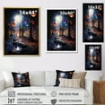 thumbnail image 4 of Designart "Bizare Cosmic Encounter Surreal" Cityscapes Floater Framed Wall Decor, 4 of 7